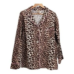 BedHead Leopard Print Pajama Top XL